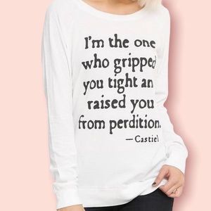 Supernatural Castiel Perdition Long Sleeve Shirt 🤍👼🏻